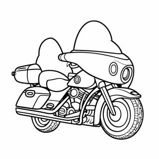 Page A Colorier De Moto De Police 50084-41763