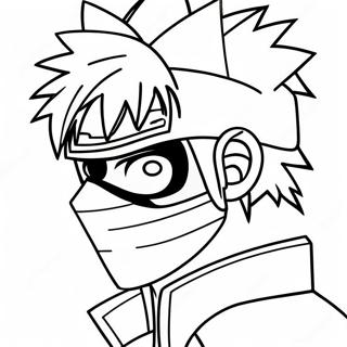 Page A Colorier De Kakashi Avec Sharingan 50104-41790