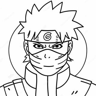 Page A Colorier De Kakashi Hatake Avec Sharingan 50105-41786