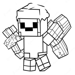 Page A Colorier De Creeper De Noel Minecraft 50115-41811