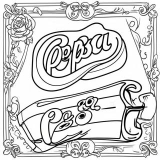 Page A Colorier De Publicite Vintage Pepsi 50255-41903