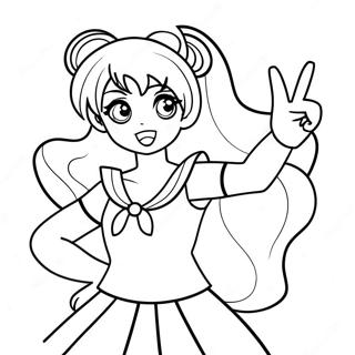 Page A Colorier De Sailor Venus En Action 50265-41906