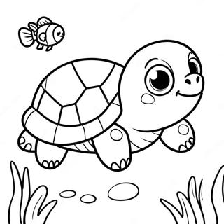 Page A Colorier Mignonne Tortue De Finding Nemo 50325-41963