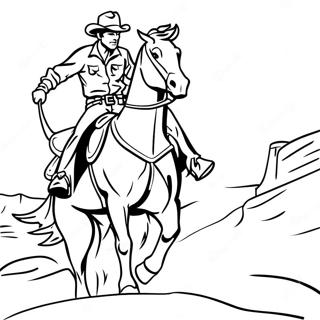 Page A Colorier Rodeo Western 5032-4034