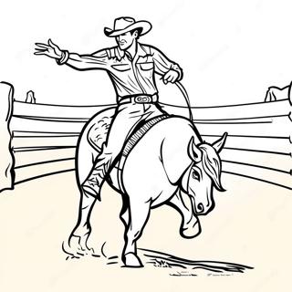 Page A Colorier Rodeo Western 5032-4036