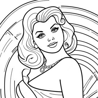 Page A Colorier Pin Up Adulte 50334-41982