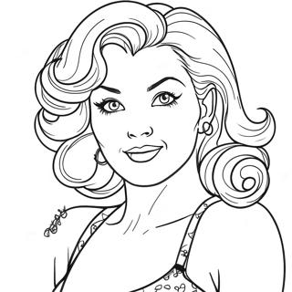 Page A Colorier Pin Up Adulte 50334-41983