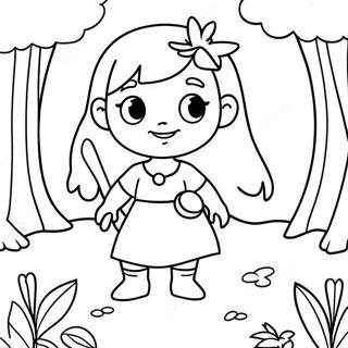 Hilda Dans Une Foret Magique A Colorier 50395-42018