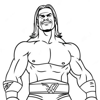 Lutteur Dynamique De La Wwe A Colorier 50415-42034