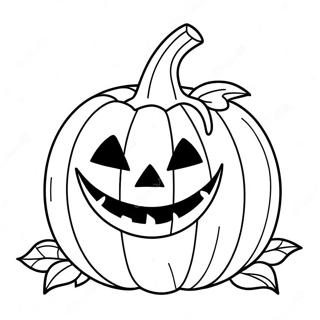 Page A Colorier De La Citrouille Dhalloween Effrayante 50485-42089