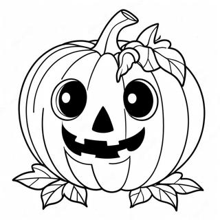 Page A Colorier De La Citrouille Dhalloween Effrayante 50485-42091