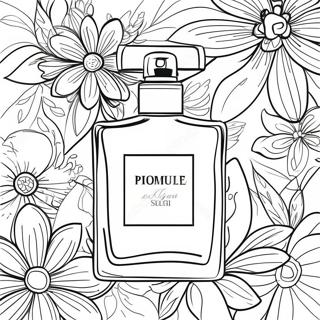 Page A Colorier De Parfum Floral Elegant 50495-42082