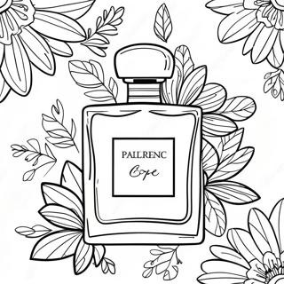 Page A Colorier De Parfum Floral Elegant 50495-42084