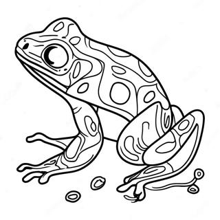 Grenouille À Fléchettes Empoisonnée Pages À Colorier