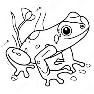 Page A Colorier De La Grenouille Dart Empoisonnee 50544-42128