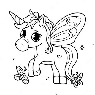 Page A Colorier De La Licorne Papillon 50564-42140