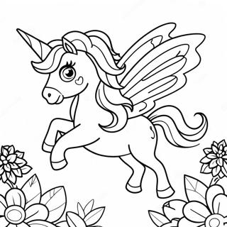 Page A Colorier De La Licorne Papillon Magique Volant 50565-42156