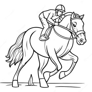 Page A Colorier De Cheval De Course 50574-42146