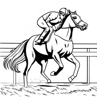 Page A Colorier De Cheval De Course 50574-42148