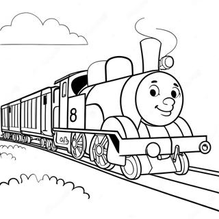 Page A Colorier De Percy Le Train Avec Des Amis 50585-42176