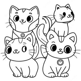 Super Kitties Aventureux A Colorier 50665-42226