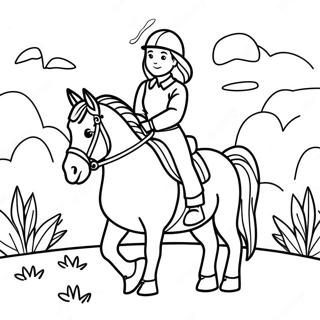 Page A Colorier De Fille Aventuriere A Cheval 50775-42309