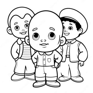 Page A Colorier De Little Bill Avec Des Amis 50825-42359