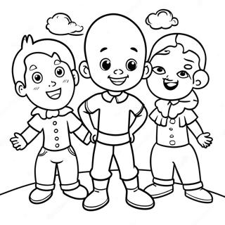 Page A Colorier De Little Bill Avec Des Amis 50825-42360