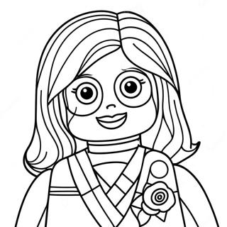 Fille Lego Pages À Colorier