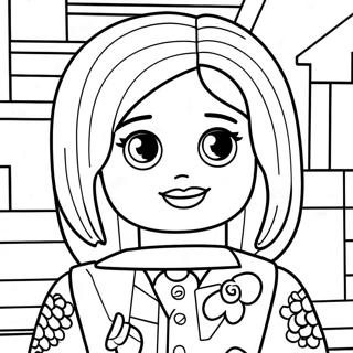 Page A Colorier De Fille Lego 50834-42350