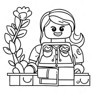 Page A Colorier De Fille Lego 50834-42351