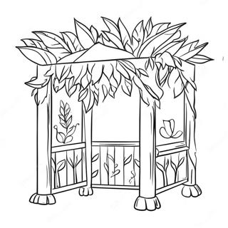 Page A Colorier Sukkah Coloree Avec Decorations 50875-42392