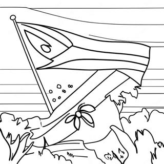 Page A Colorier Drapeau Dafrique Du Sud 50914-42418