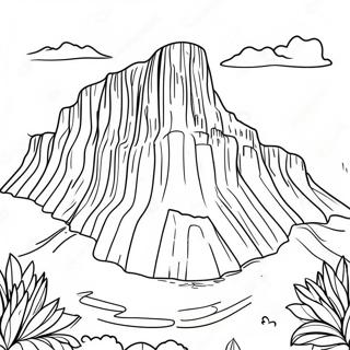 Page A Colorier De La Majestueuse Table Mountain 50915-42421