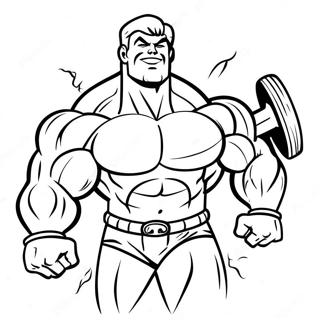 Page A Colorier De Muscles Forts En Action 50965-42470