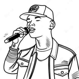 Page A Colorier Kane Brown En Performance Sur Scene 51005-42493