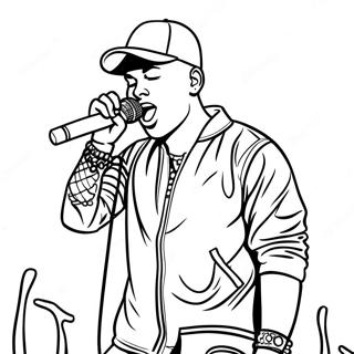 Page A Colorier Kane Brown En Performance Sur Scene 51005-42494