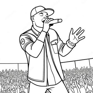 Page A Colorier Kane Brown En Performance Sur Scene 51005-42496