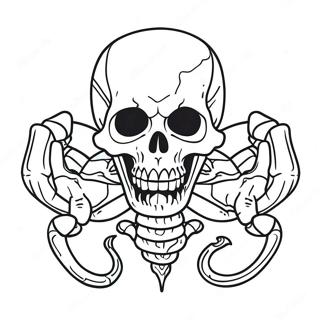 Page A Colorier Skull Crawler 51054-42527