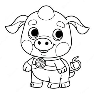 Page A Colorier Alpha Pig Super Why 51074-42552