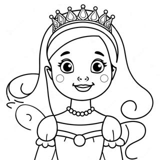 Page A Colorier Princesse Mignonne 51125-42597