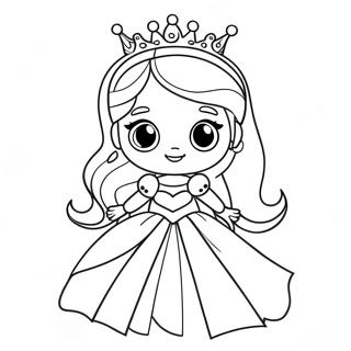 Page A Colorier Princesse Mignonne 51125-42599