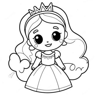 Page A Colorier Princesse Mignonne 51125-42600