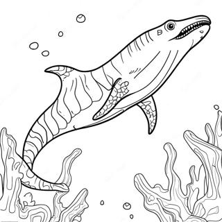 Page A Colorier Mosasaure Megalodon 51134-42596