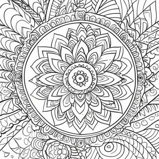 Page A Colorier De Motifs De Mandala Sereins 5113-4101