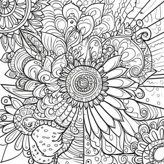 Page A Colorier De Motifs De Mandala Sereins 5113-4104