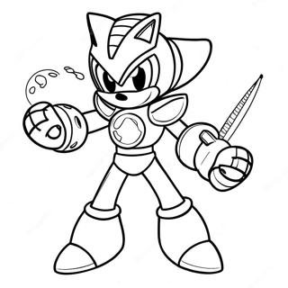 Sonic Métal Pages À Colorier