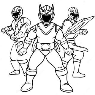 Power Rangers Samouraï Pages À Colorier