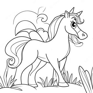 Princesse Cheval Pages À Colorier