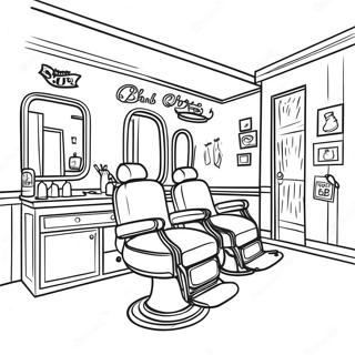 Page A Colorier De Salon De Coiffure 51324-42743